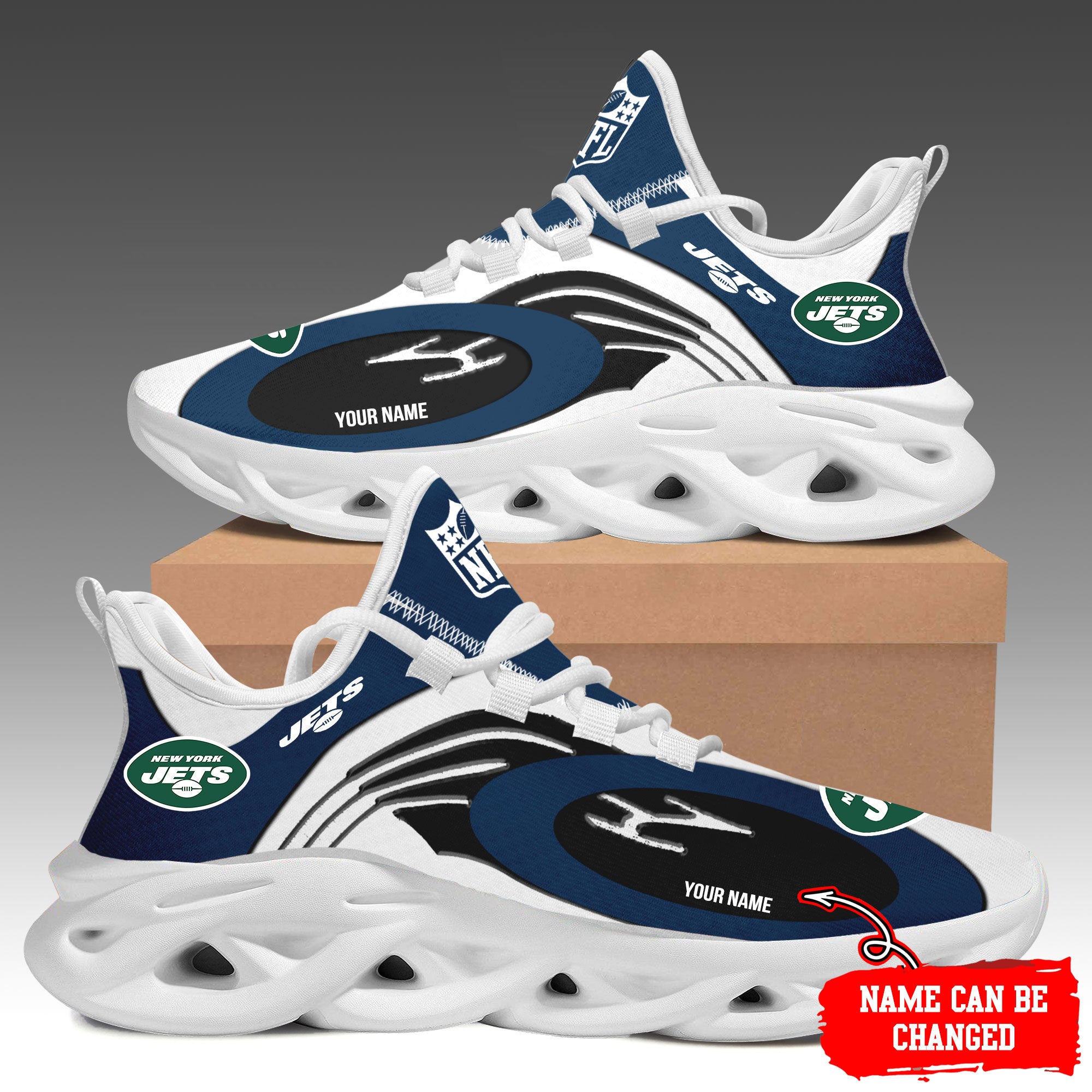 Ideafootwear New York Jets Max Soul Shoes Sneakers For Men And Women 18