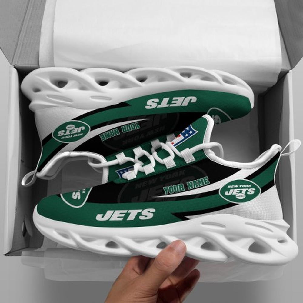 Ideafootwear New York Jets Max Soul Shoes Sneakers For Men And Women 39