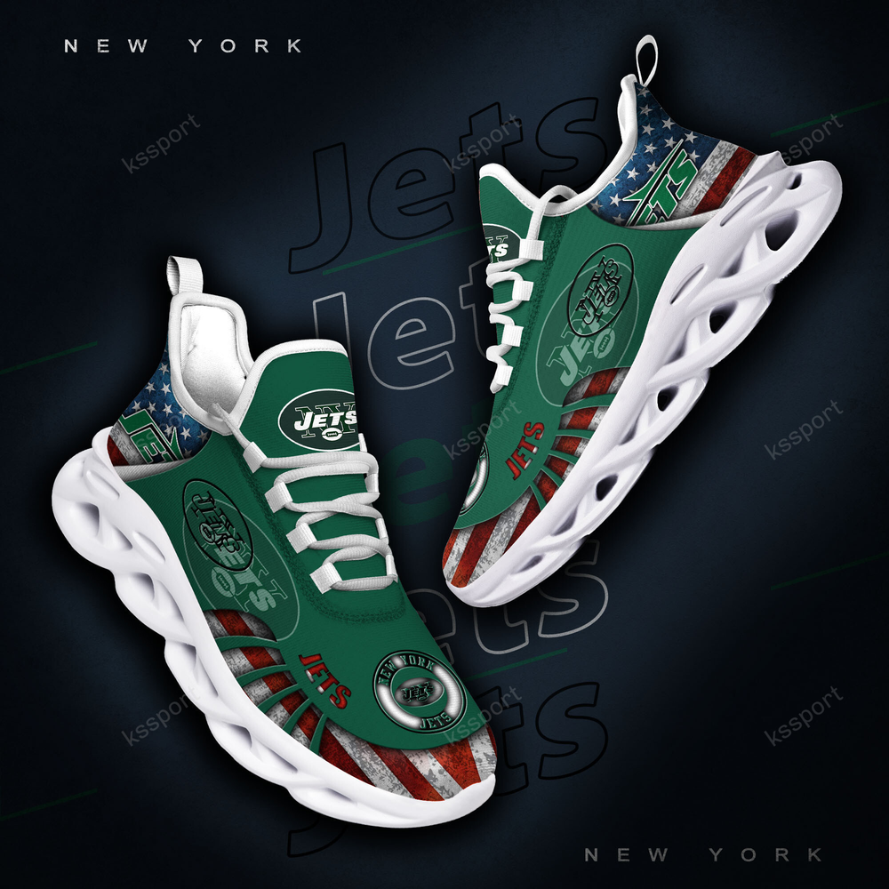 Ideafootwear New York Jets Max Soul Shoes Sneakers For Men And Women 9