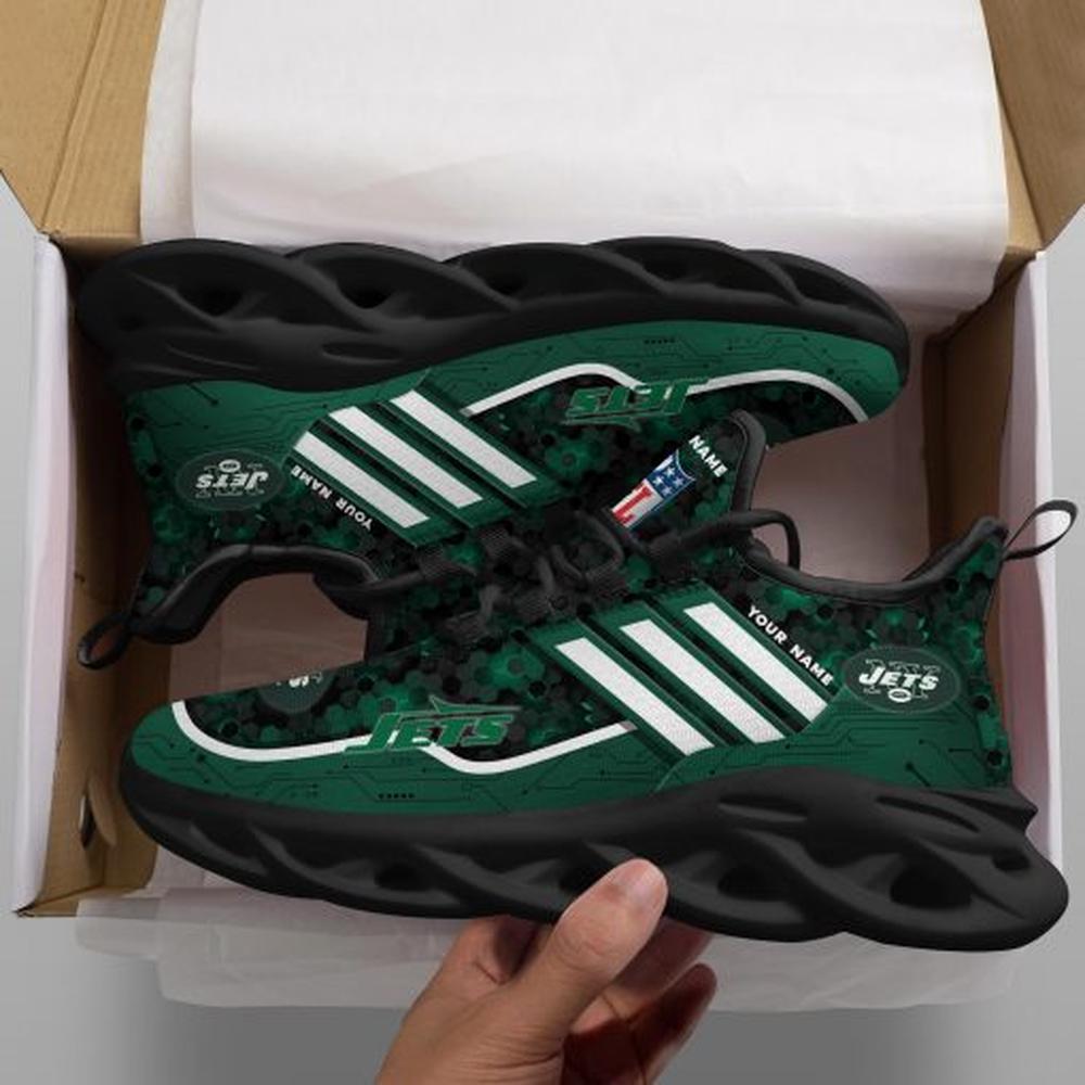 Ideafootwear New York Jets Max Soul Shoes Sneakers For Men And Women 37