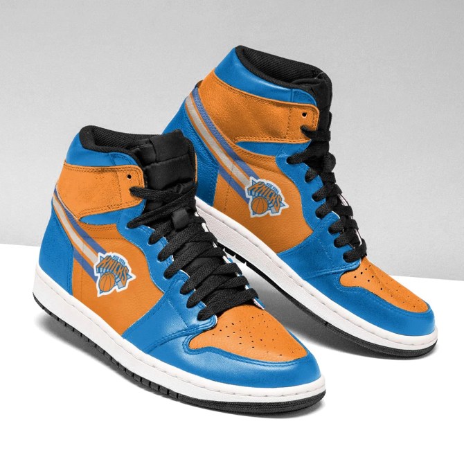 Ideafootwear New York Knicks NBA AJ1 High Sneakers Shoes For Men And Women 8