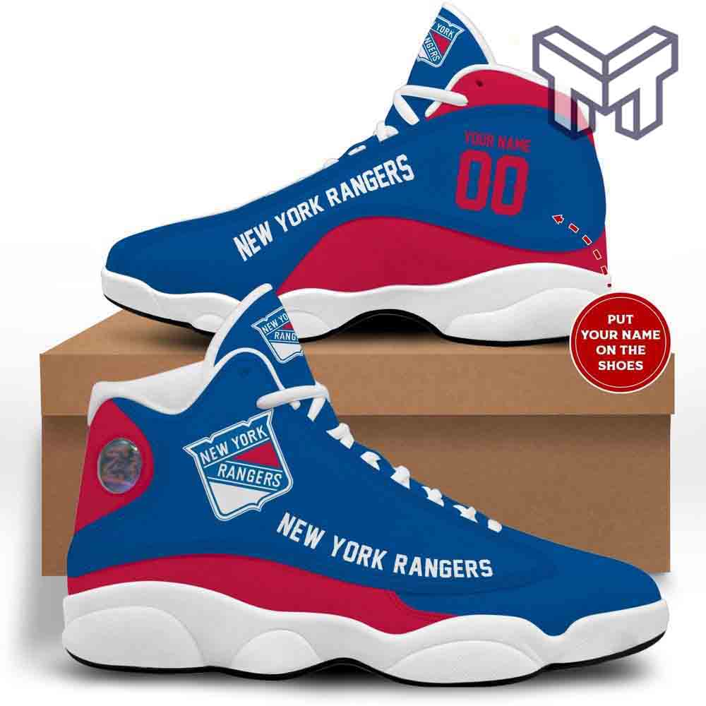 Ideafootwear New York Rangers AJ13 Sneakers Shoes For Men And Women 1