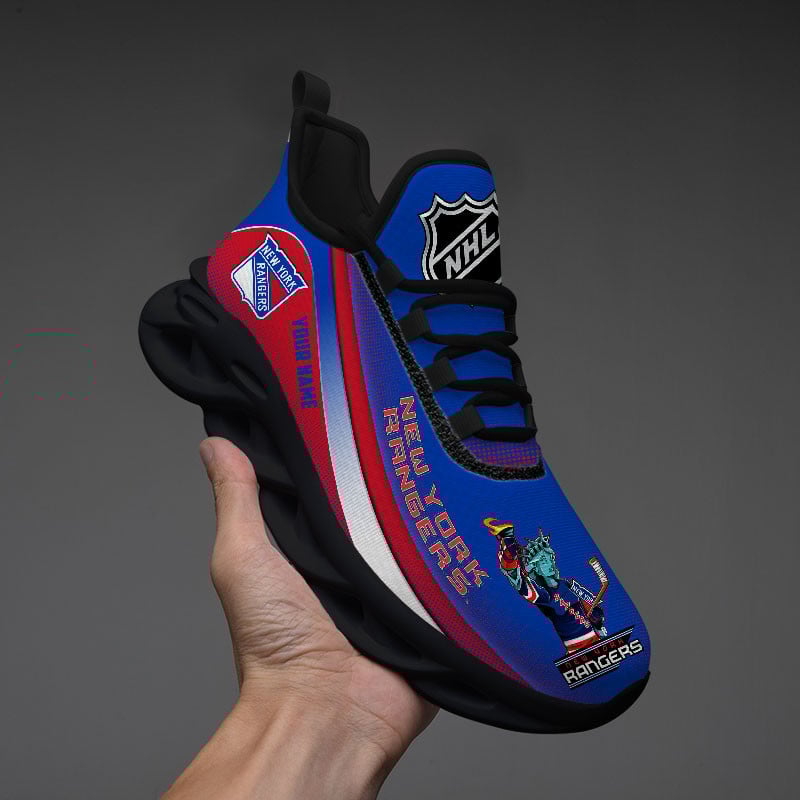 Ideafootwear New York Rangers Max Soul Shoes Sneakers For Men And Women 2