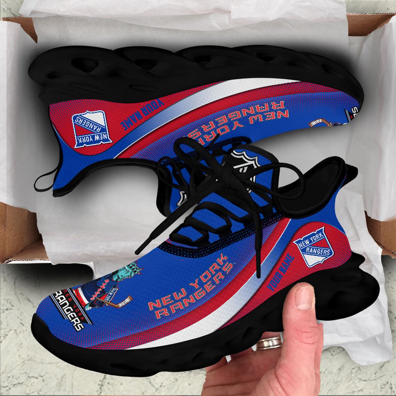 Ideafootwear New York Rangers Max Soul Shoes Sneakers For Men And Women 2