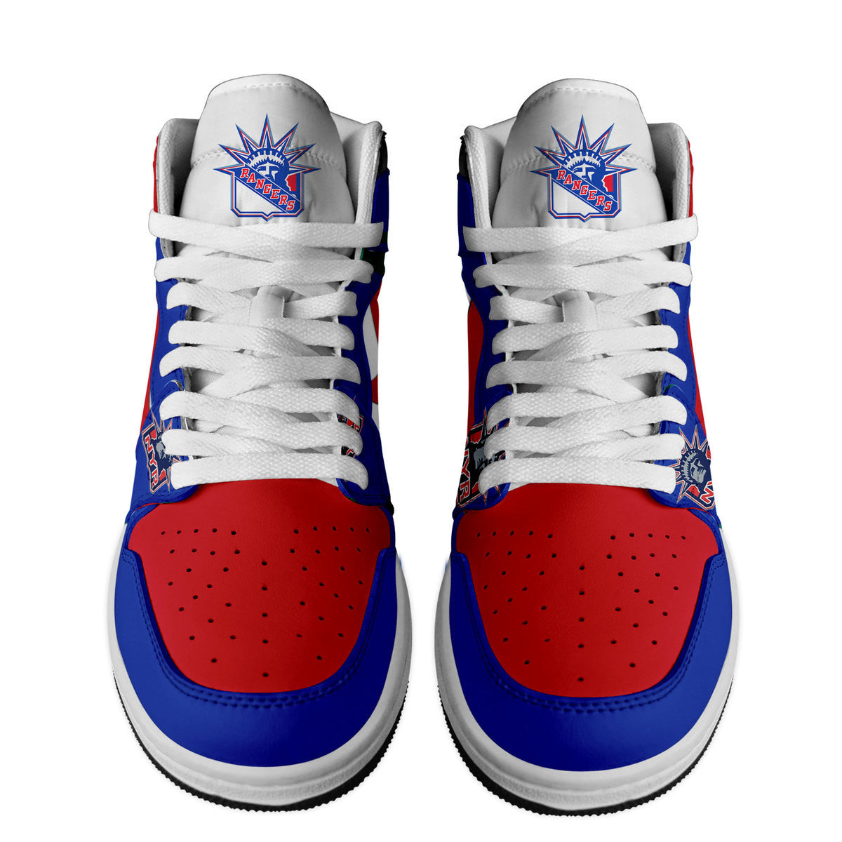 Ideafootwear New York Rangers AJ1 High Sneakers Shoes For Men And Women 11