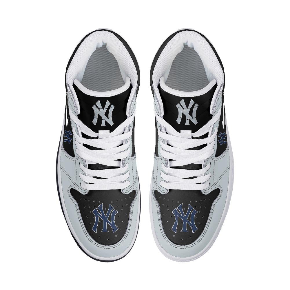 Ideafootwear New York Yankees AJ1 High Sneakers Shoes For Men And Women 8