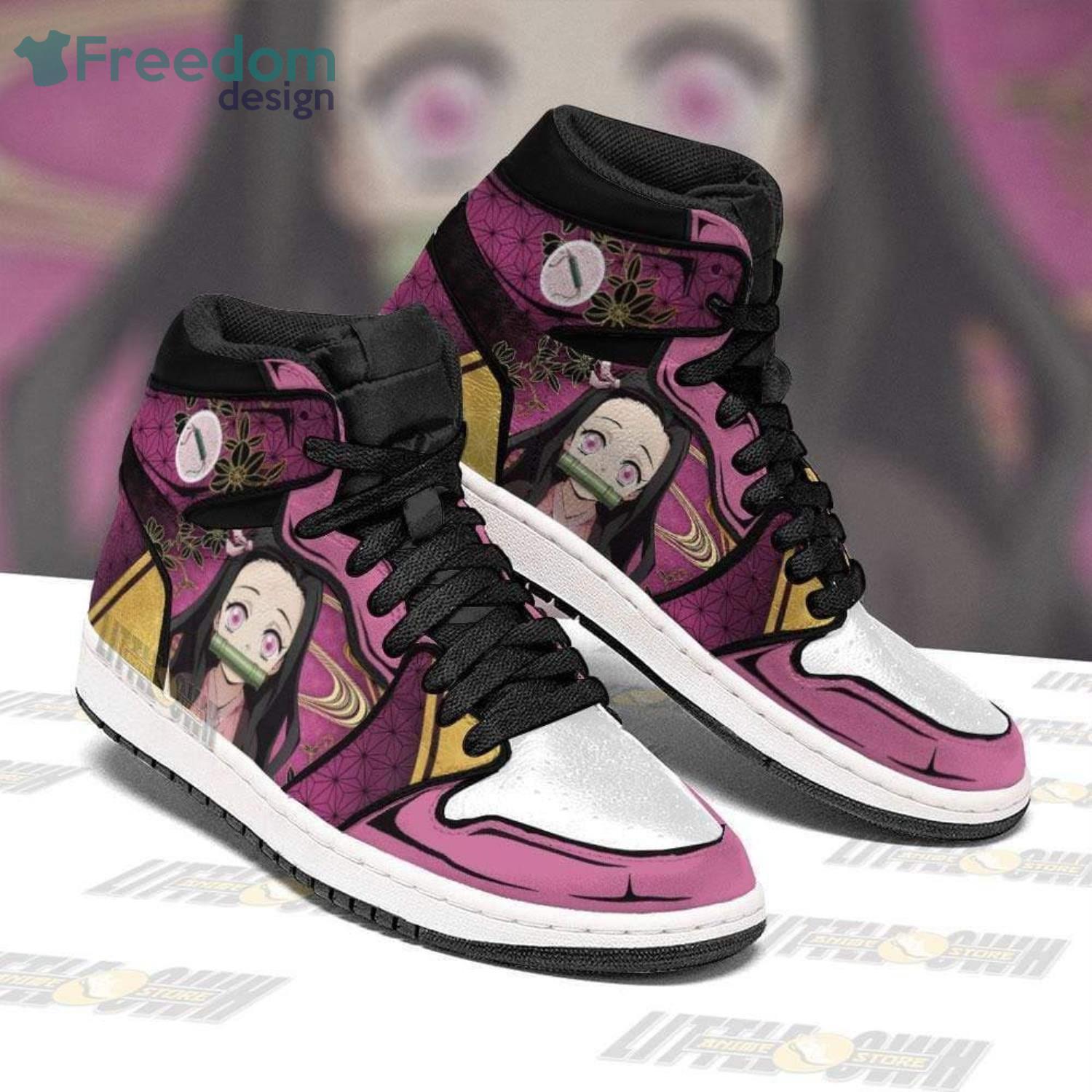Ideafootwear Nezuko AJ1 High Sneakers Shoes For Men And Women 1