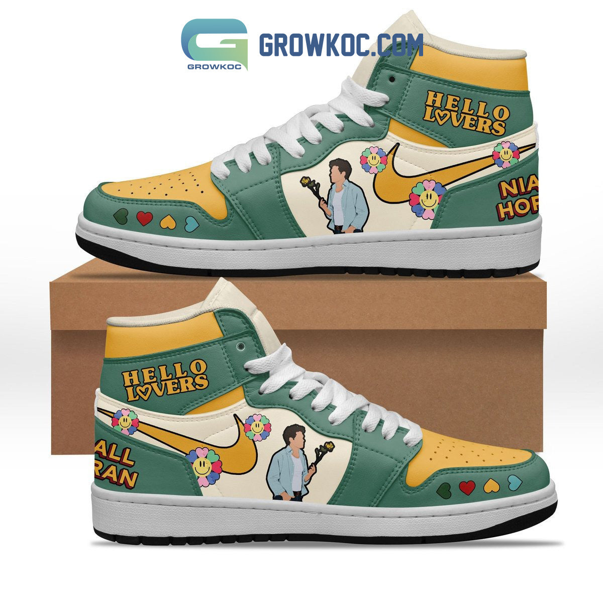 Ideafootwear Niall Horan AJ1 High Sneakers Shoes For Men And Women 2