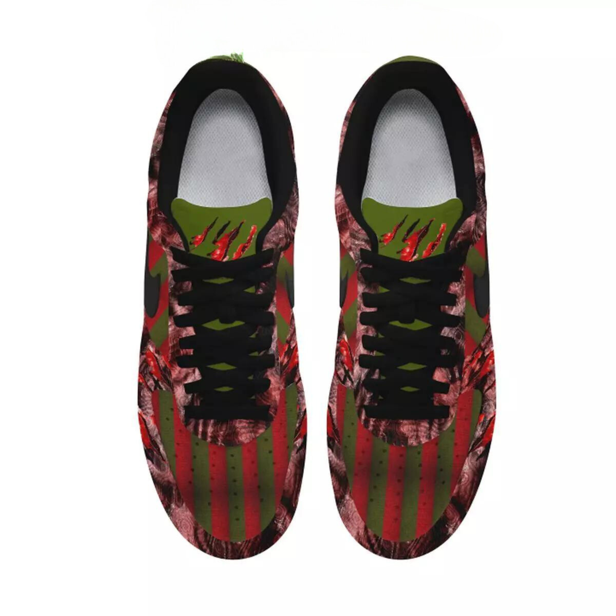 Ideafootwear Nightmare On Elm Street Air Low-Top Sneakers Shoes For Men And Women 1