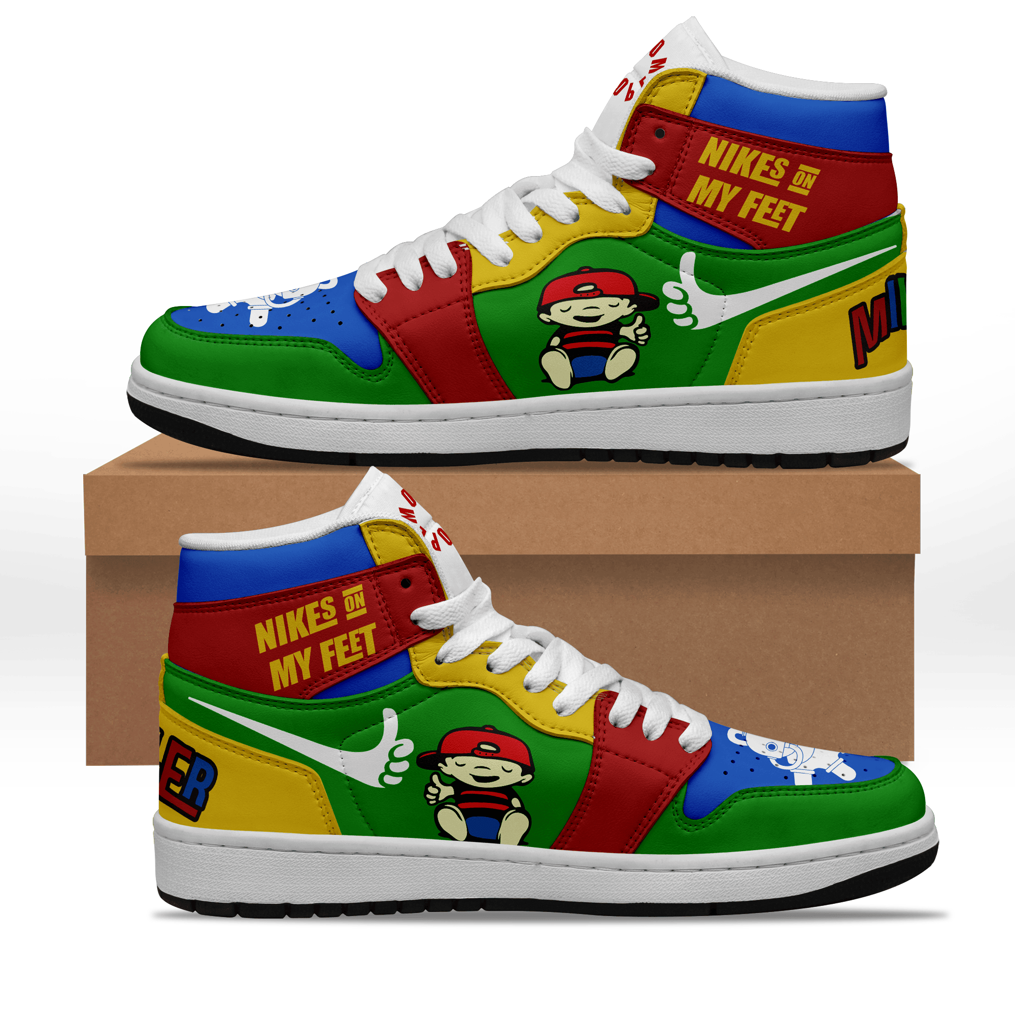 Ideafootwear Nikes on My Feet AJ1 High Sneakers Shoes For Men And Women 1