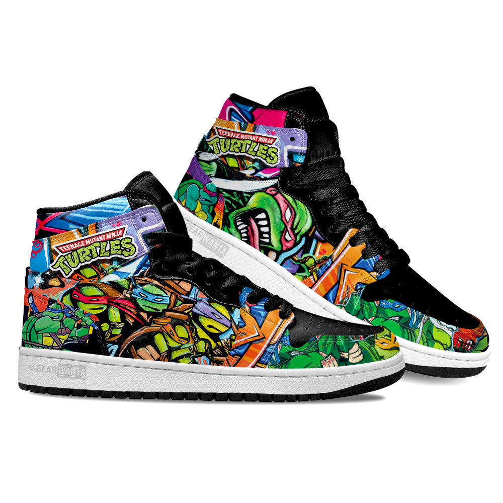 Ideafootwear Ninja Turtles AJ1 High Sneakers Shoes For Men And Women 3