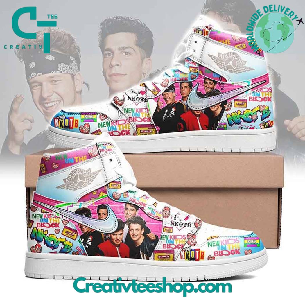 Ideafootwear NKOTB Band AJ1 High Sneakers Shoes For Men And Women 1