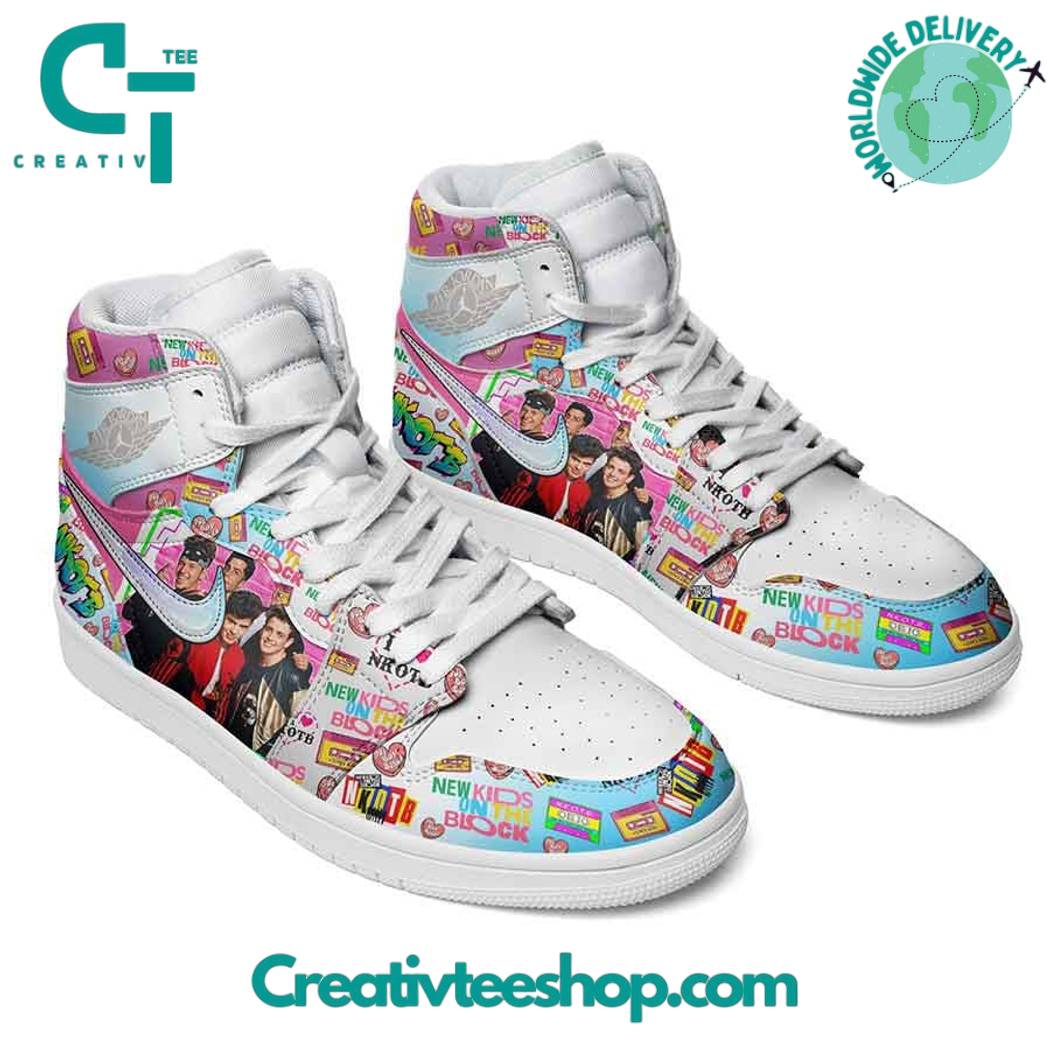 Ideafootwear NKOTB Band AJ1 High Sneakers Shoes For Men And Women 1