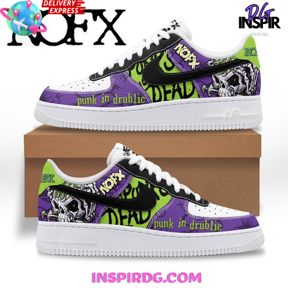 Ideafootwear NOFX Band Air Low-Top Sneakers Shoes For Men And Women 1