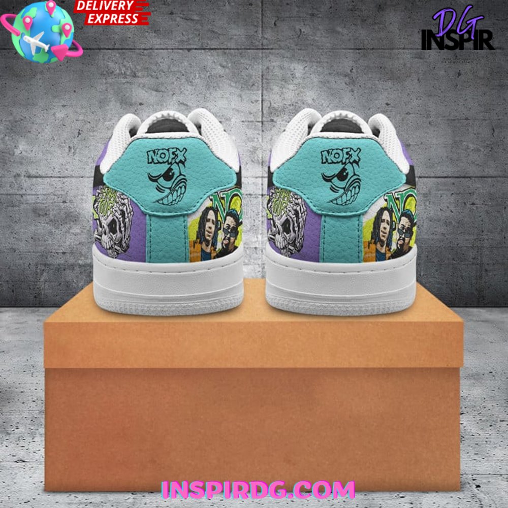 Ideafootwear NOFX Punk Rock Air Low-Top Sneakers Shoes For Men And Women 1