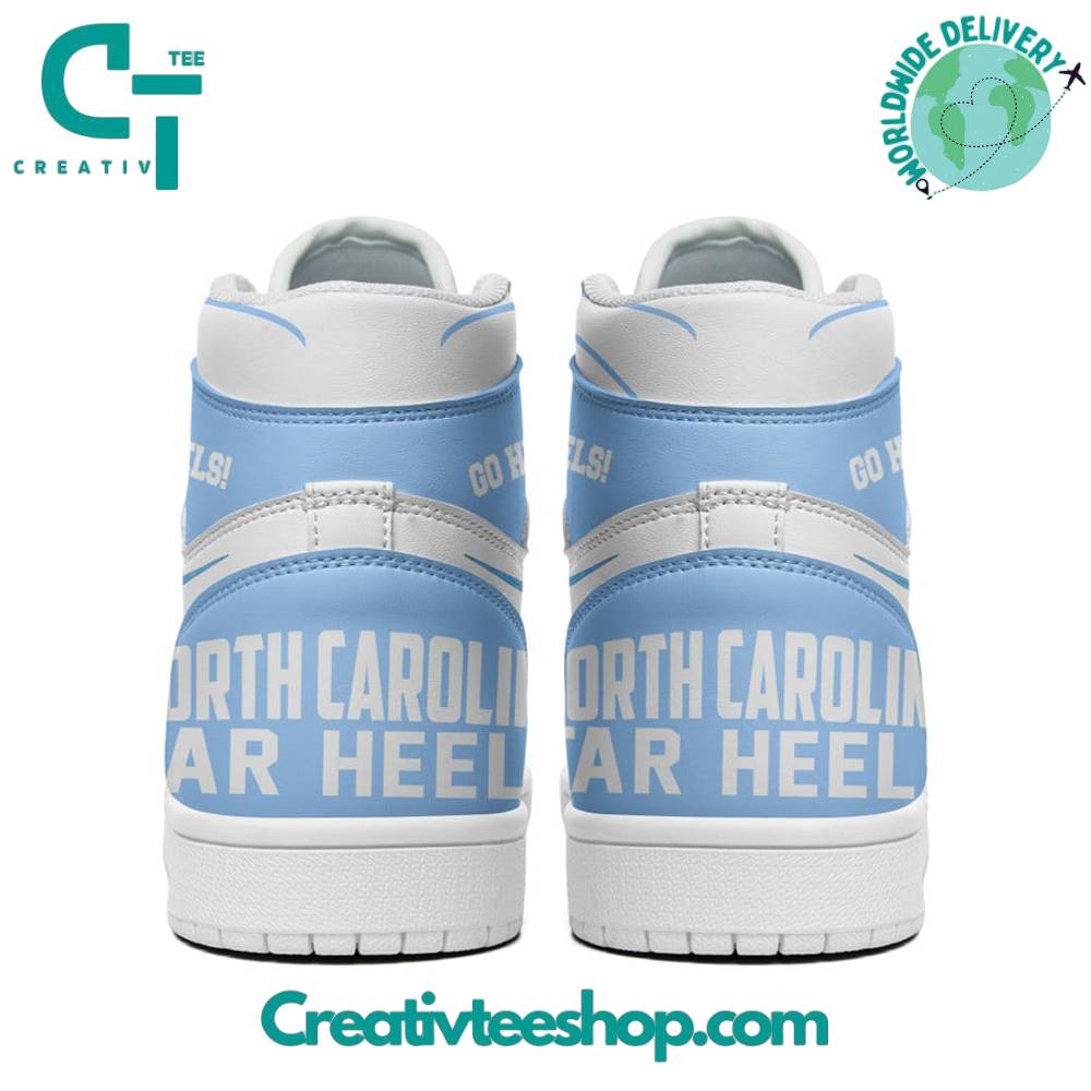 Ideafootwear North Carolina Tar Heels AJ1 High Sneakers Shoes For Men And Women 4