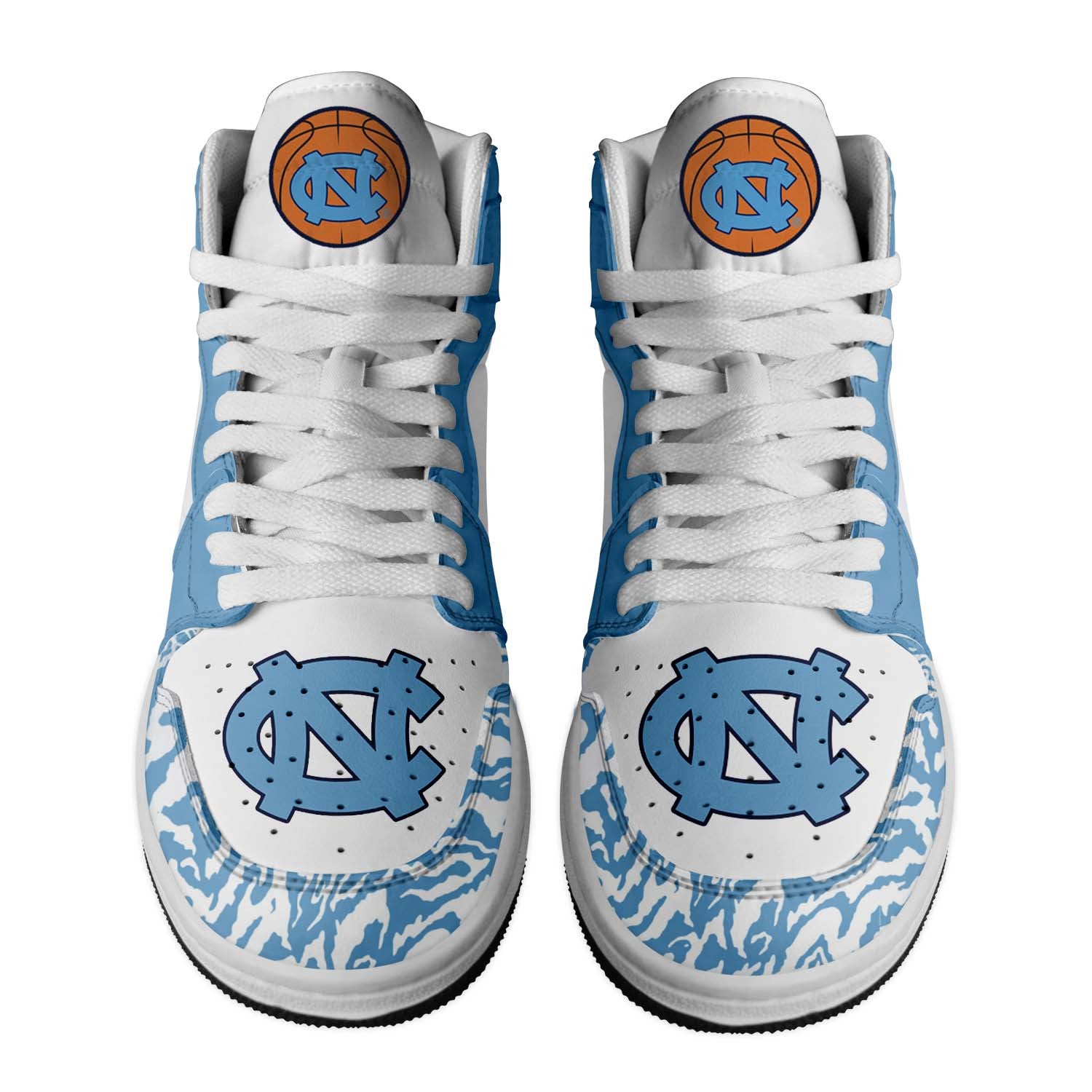 Ideafootwear North Carolina Tar Heels AJ1 High Sneakers Shoes For Men And Women 6