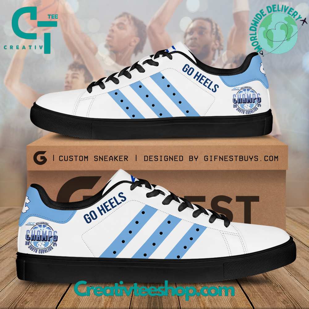 Ideafootwear North Carolina Tar Heels Skate Stan Shoes Sneakes For Men And Women 1