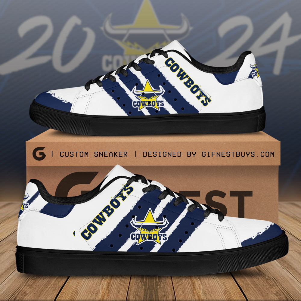 Ideafootwear North Queensland Cowboys Skate Stan Shoes Sneakes For Men And Women 1