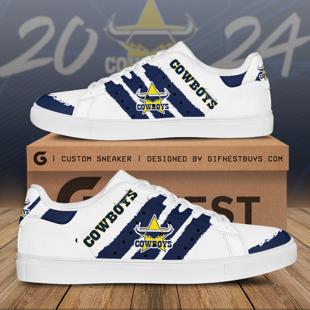 Ideafootwear North Queensland Cowboys Skate Stan Shoes Sneakes For Men And Women 1