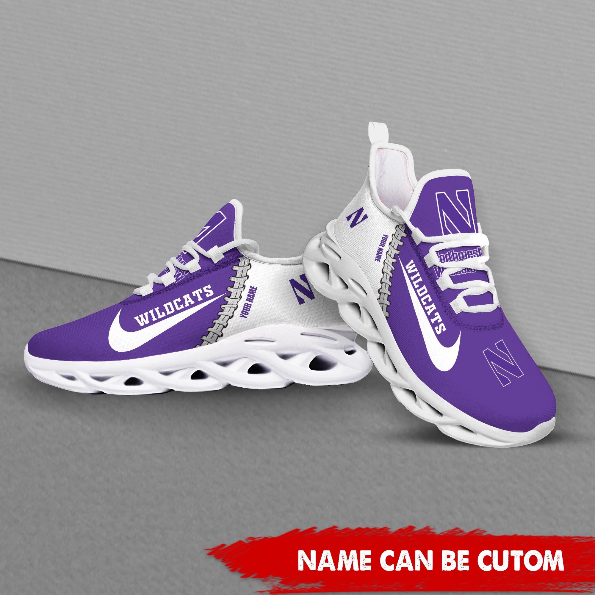 Ideafootwear Northwestern Wildcats Max Soul Shoes Sneakers For Men And Women 1
