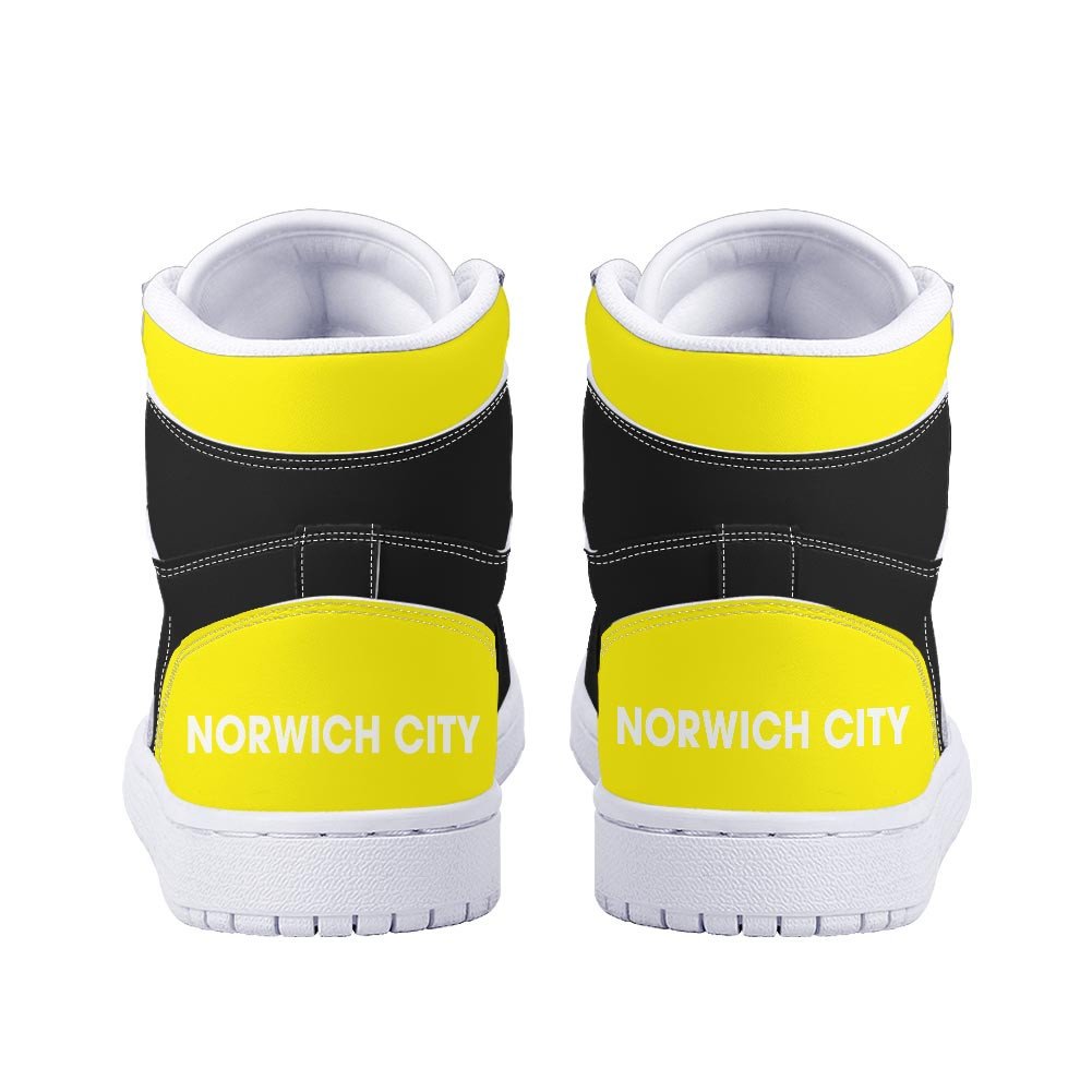 Ideafootwear Norwich City AJ1 High Sneakers Shoes For Men And Women 1