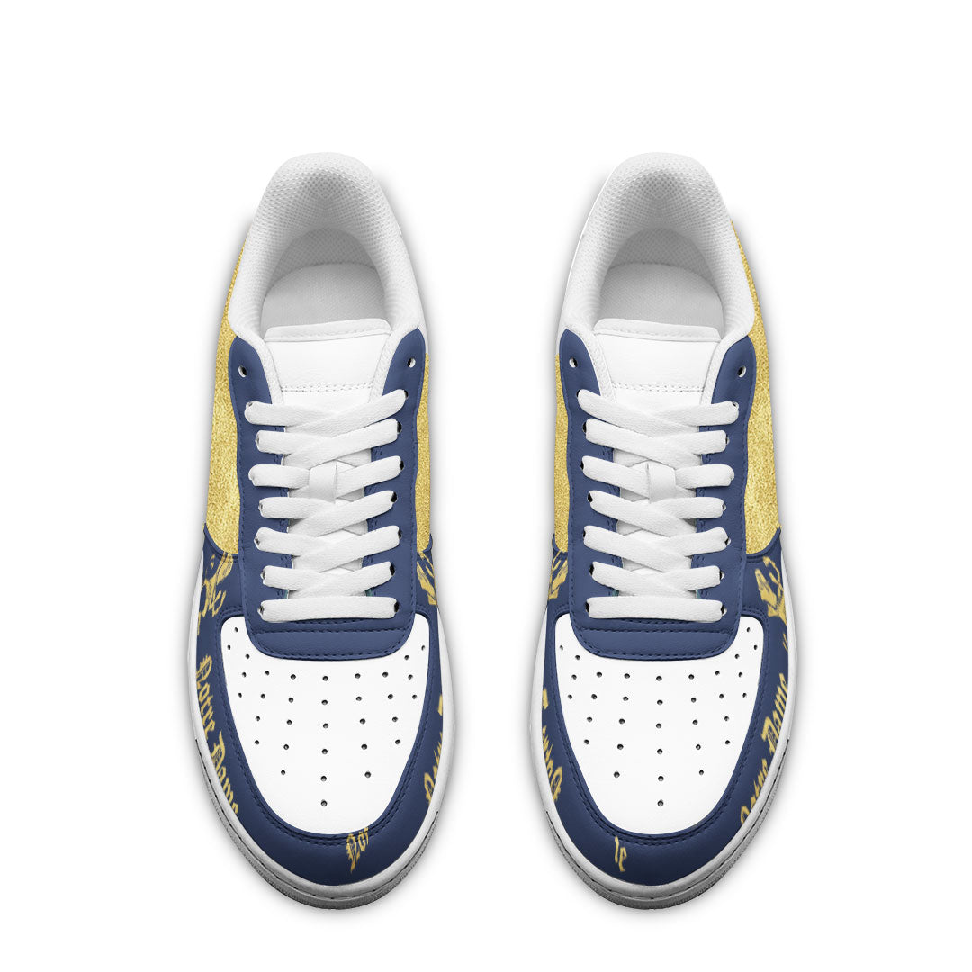 Ideafootwear Notre Dame Fighting Irish Air Low-Top Sneakers Shoes For Men And Women 2