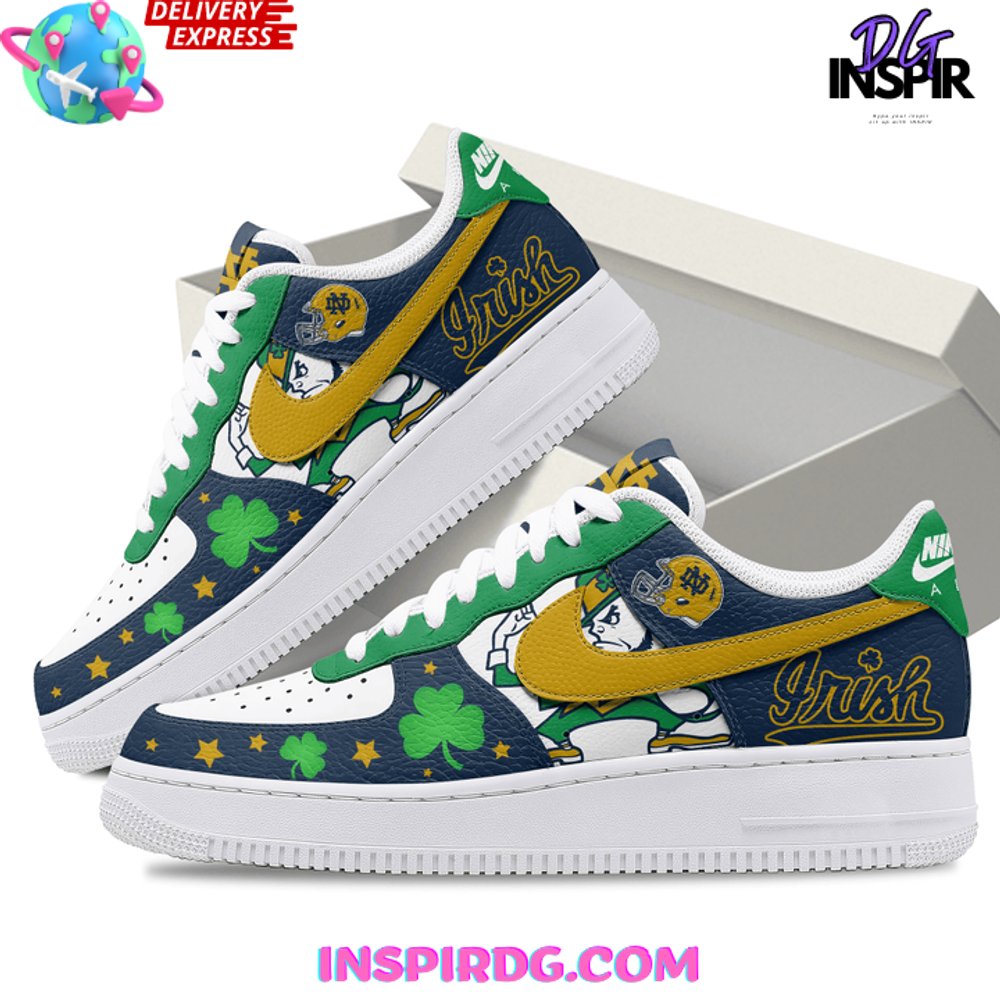 Ideafootwear Notre Dame Fighting Irish Air Low-Top Sneakers Shoes For Men And Women 13