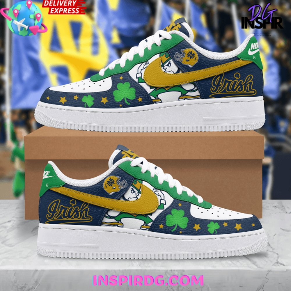 Ideafootwear Notre Dame Fighting Irish Air Low-Top Sneakers Shoes For Men And Women 13