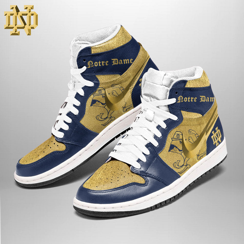 Ideafootwear Notre Dame Fighting Irish AJ1 High Sneakers Shoes For Men And Women 2