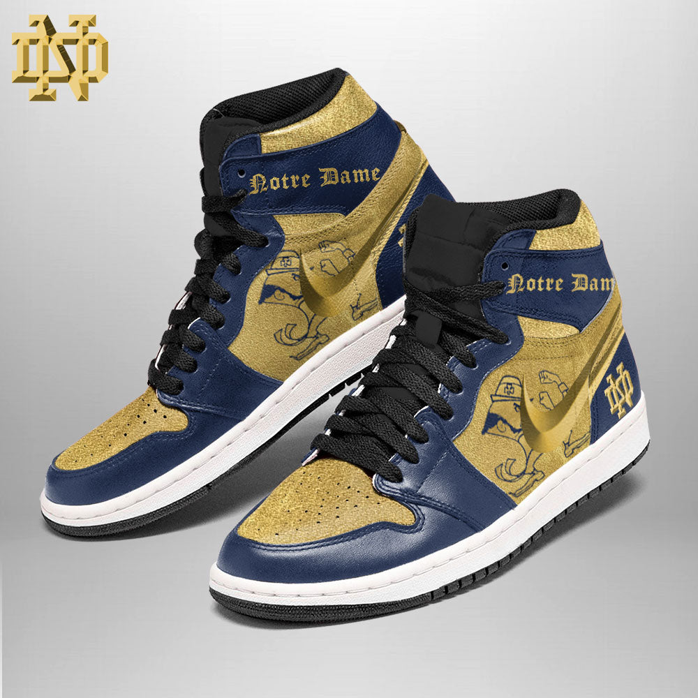 Ideafootwear Notre Dame Fighting Irish AJ1 High Sneakers Shoes For Men And Women 1