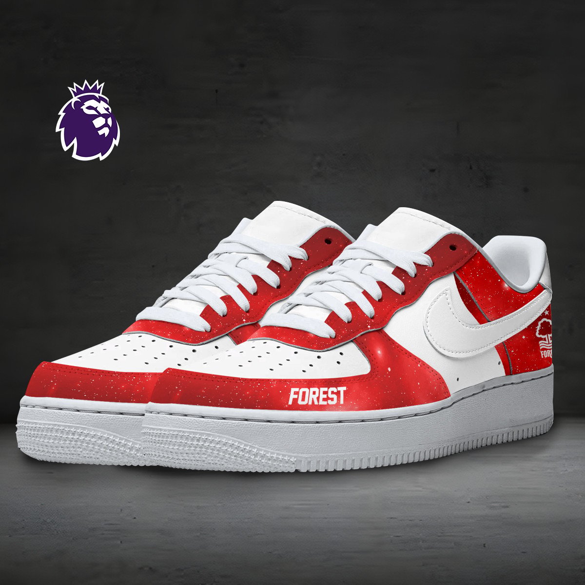 Ideafootwear Nottingham Forest Air Low-Top Sneakers Shoes For Men And Women 1