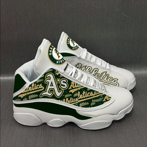 Ideafootwear Oakland Athletics AJ13 Sneakers Shoes For Men And Women 1