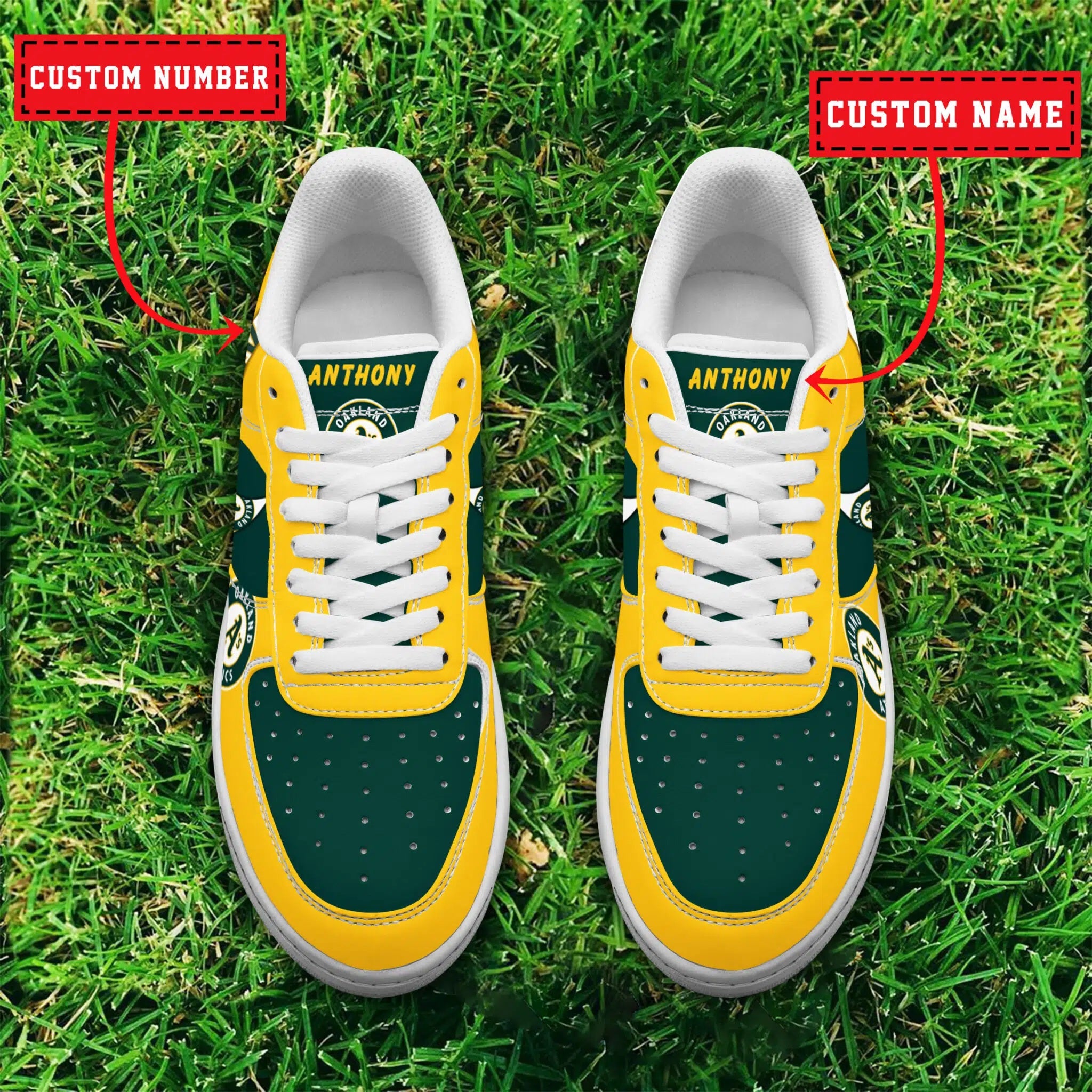 Ideafootwear Oakland Athletics MLB Air Low-Top Sneakers Shoes For Men And Women 1