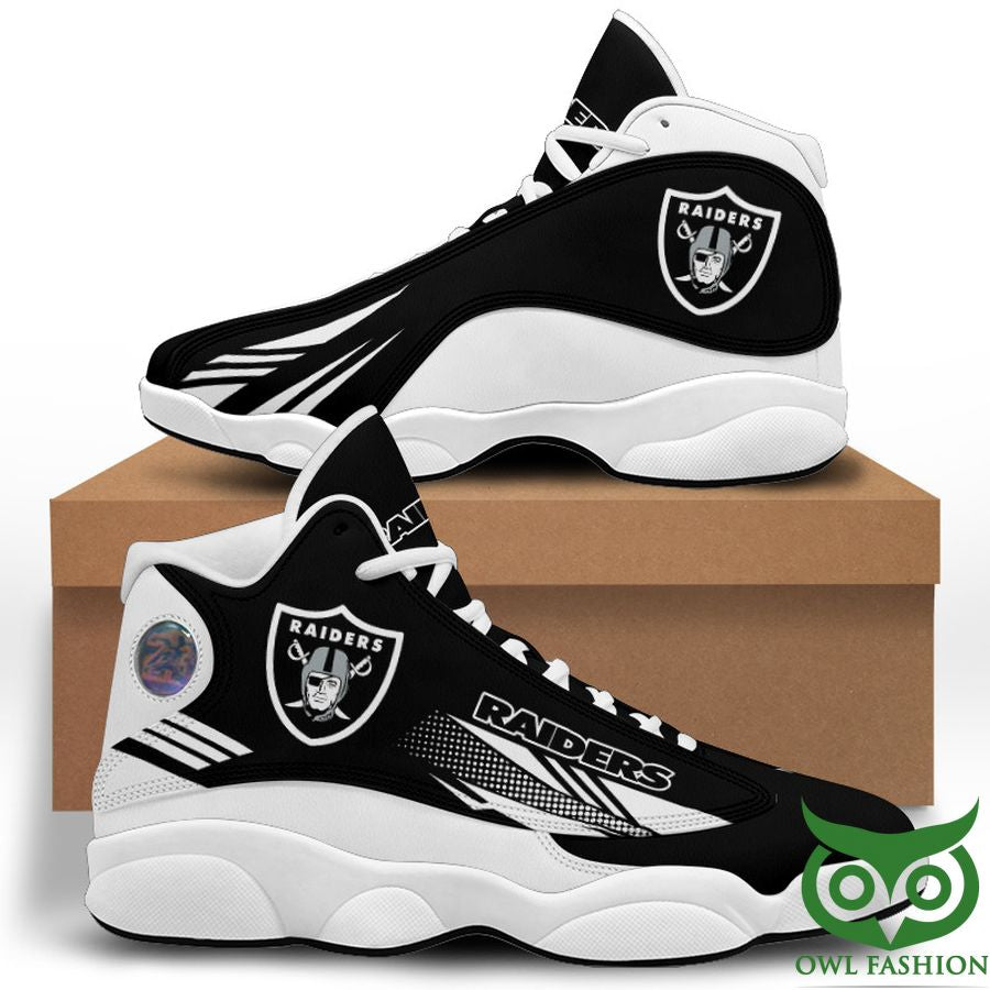 Ideafootwear Oakland Raiders AJ13 Sneakers Shoes For Men And Women 9