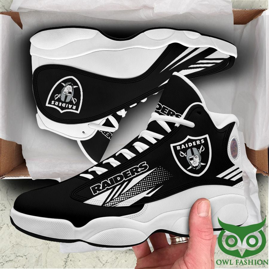 Ideafootwear Oakland Raiders AJ13 Sneakers Shoes For Men And Women 9