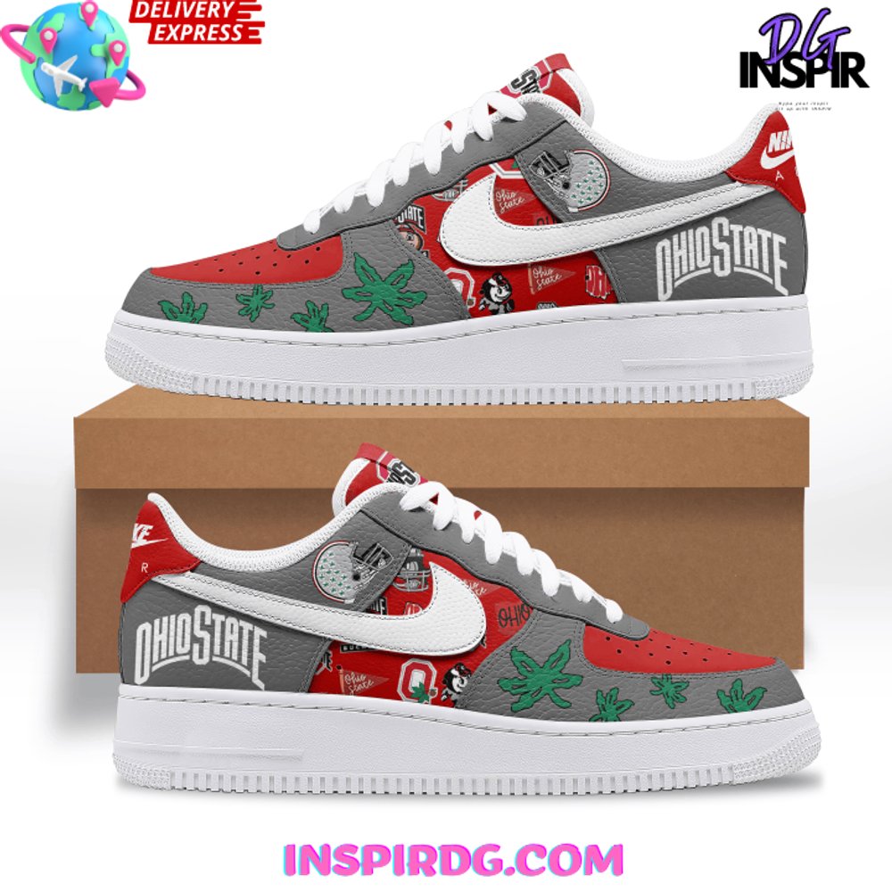 Ideafootwear Ohio State Buckeyes Air Low-Top Sneakers Shoes For Men And Women 11
