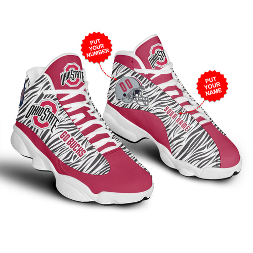 Ideafootwear Ohio State Buckeyes AJ13 Sneakers Shoes For Men And Women 2
