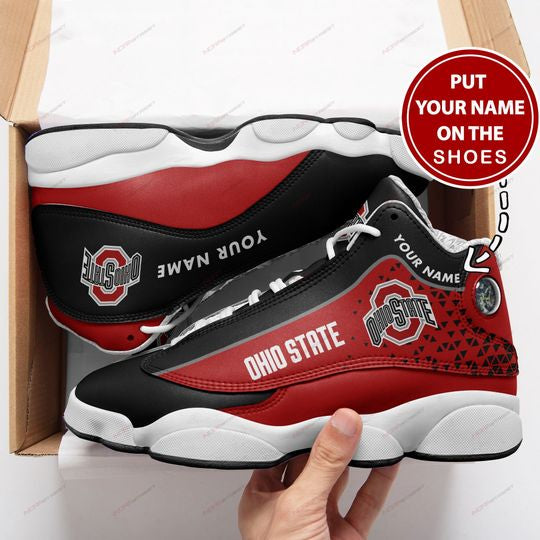 Ideafootwear Ohio State Buckeyes AJ13 Sneakers Shoes For Men And Women 3