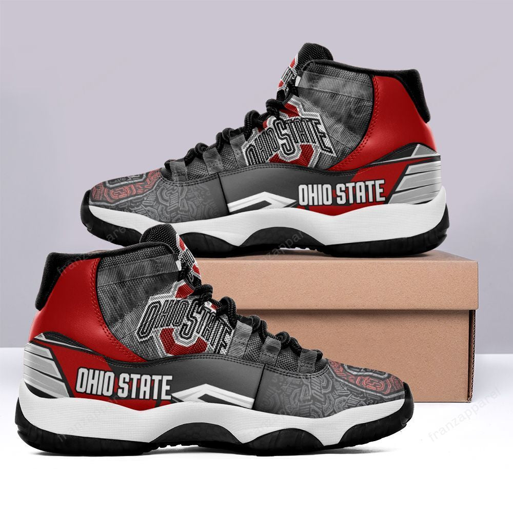 Ideafootwear Ohio State Buckeyes AJ13 Sneakers Shoes For Men And Women 14