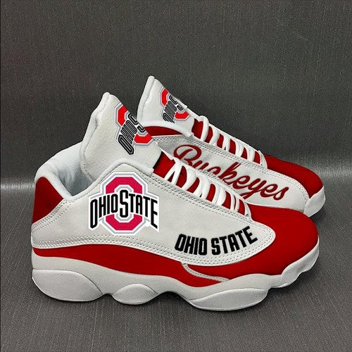 Ideafootwear Ohio State Buckeyes AJ13 Sneakers Shoes For Men And Women 10