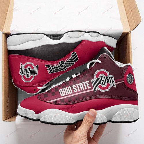 Ideafootwear Ohio State Buckeyes AJ13 Sneakers Shoes For Men And Women 8