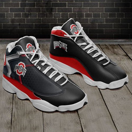 Ideafootwear Ohio State Buckeyes AJ13 Sneakers Shoes For Men And Women 9