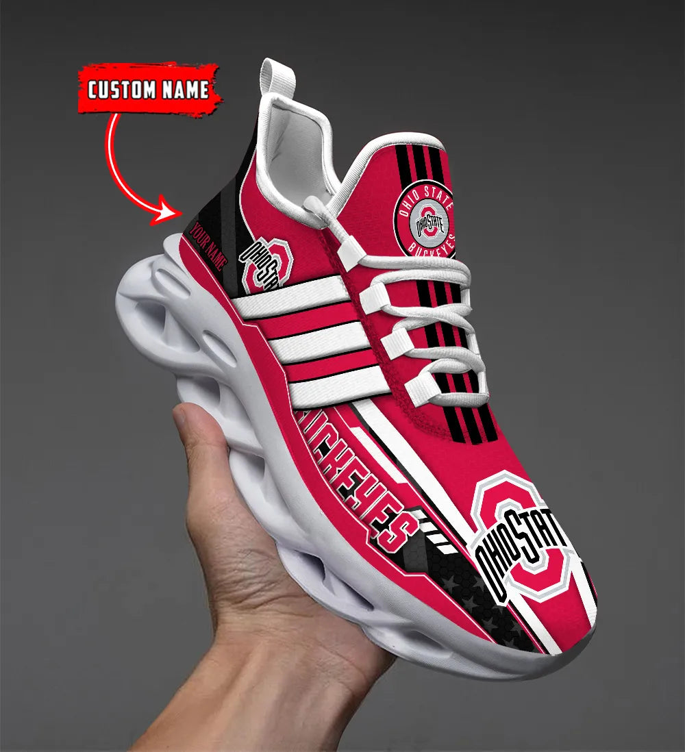 Ideafootwear Ohio State Buckeyes Max Soul Shoes Sneakers For Men And Women 4