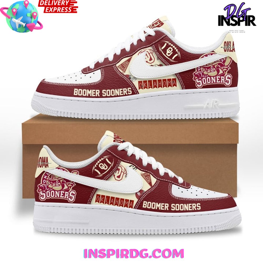 Ideafootwear Oklahoma Sooners Air Low-Top Sneakers Shoes For Men And Women 12