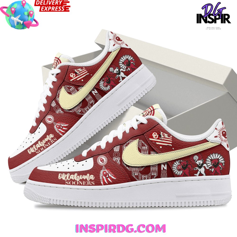 Ideafootwear Oklahoma Sooners Air Low-Top Sneakers Shoes For Men And Women 10