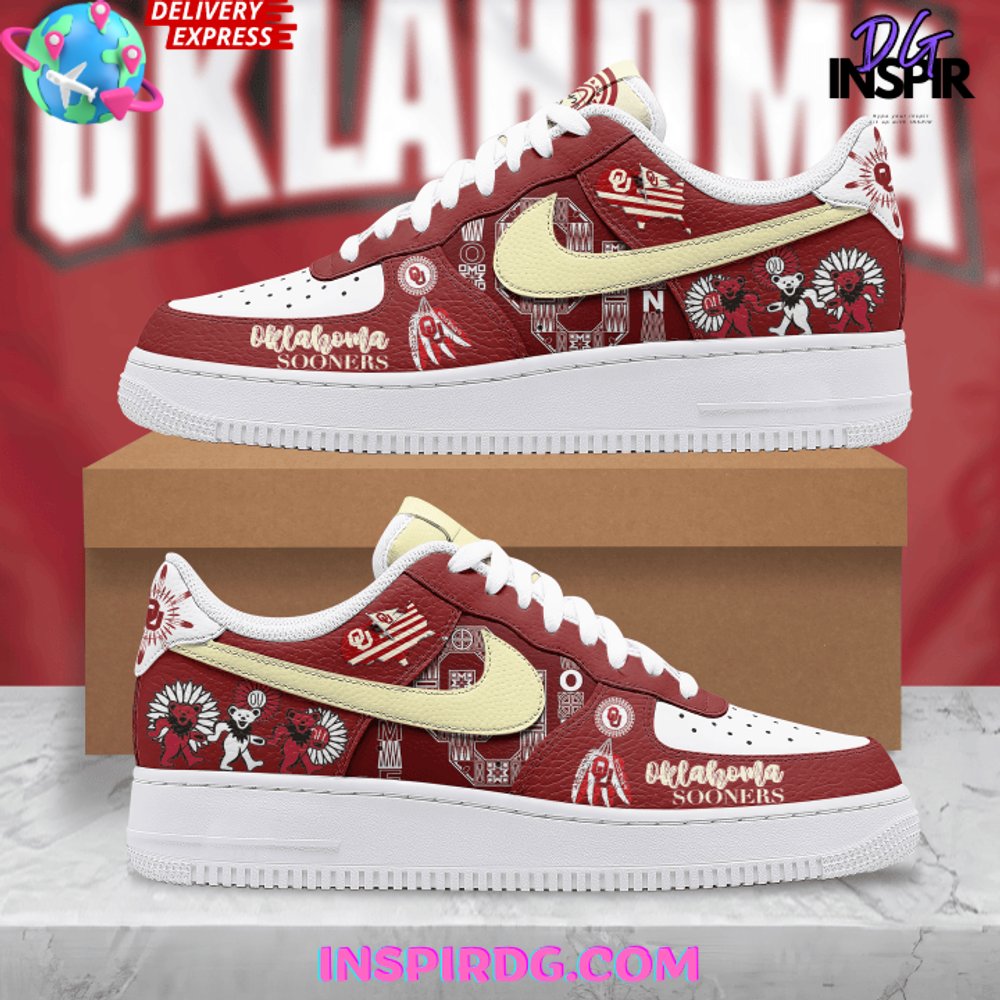 Ideafootwear Oklahoma Sooners Air Low-Top Sneakers Shoes For Men And Women 10