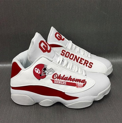Ideafootwear Oklahoma Sooners AJ13 Sneakers Shoes For Men And Women 7