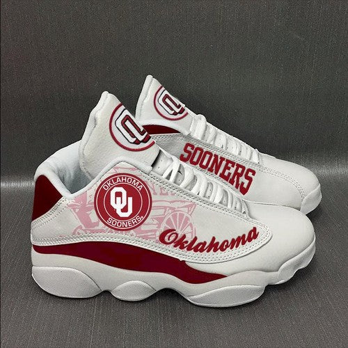 Ideafootwear Oklahoma Sooners AJ13 Sneakers Shoes For Men And Women 3