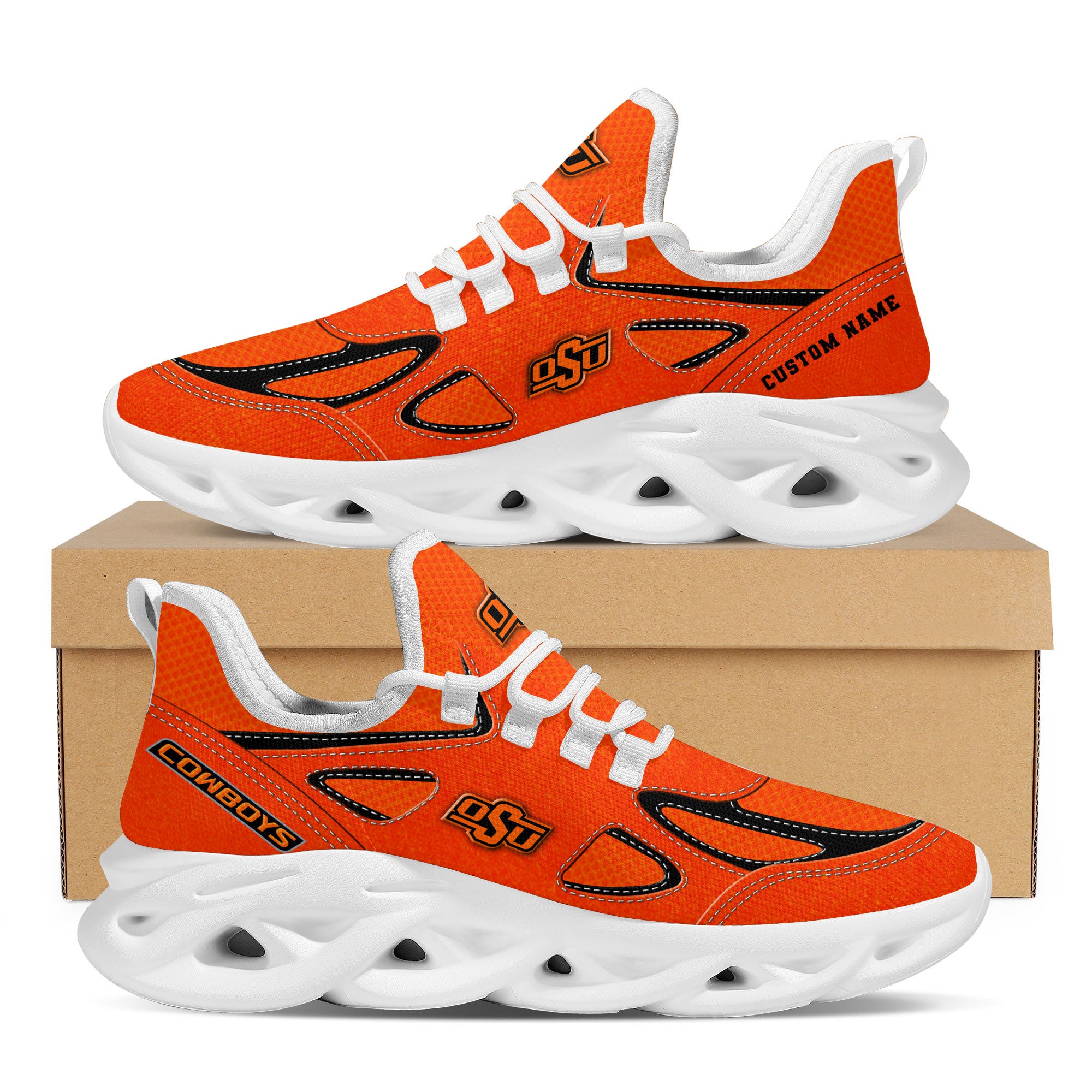 Ideafootwear Oklahoma State Cowboys Max Soul Shoes Sneakers For Men And Women 4